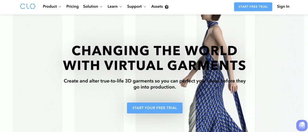 CLO 3D is an AI fashion design tool