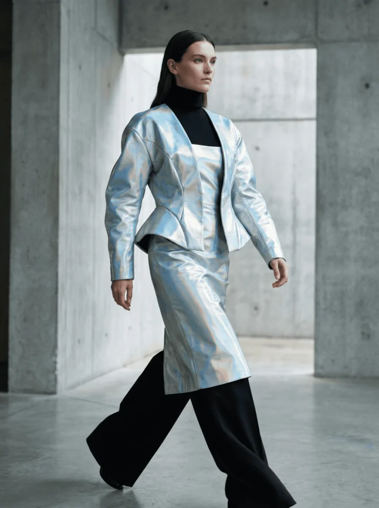 Holographic and Digital Print Statement
