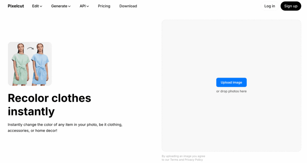 AI Recolor: Pixelcut