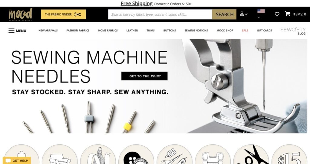 Clothing Design Tool: Mood Fabrics