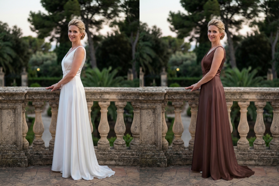 How to recolor clothes with AI