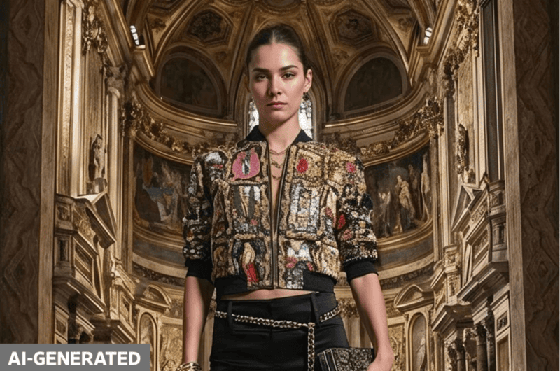 Alice Olivia used generative AI platforms to create print designs for a collection.