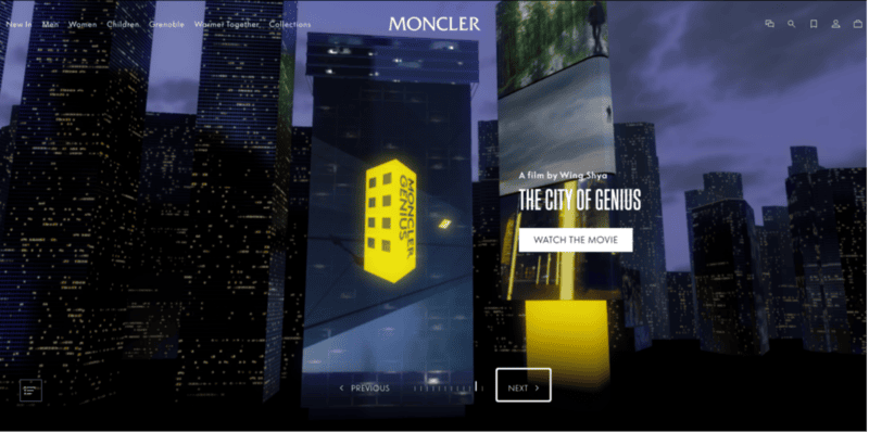 Moncler worked with AI technology to explore novel garment concepts.