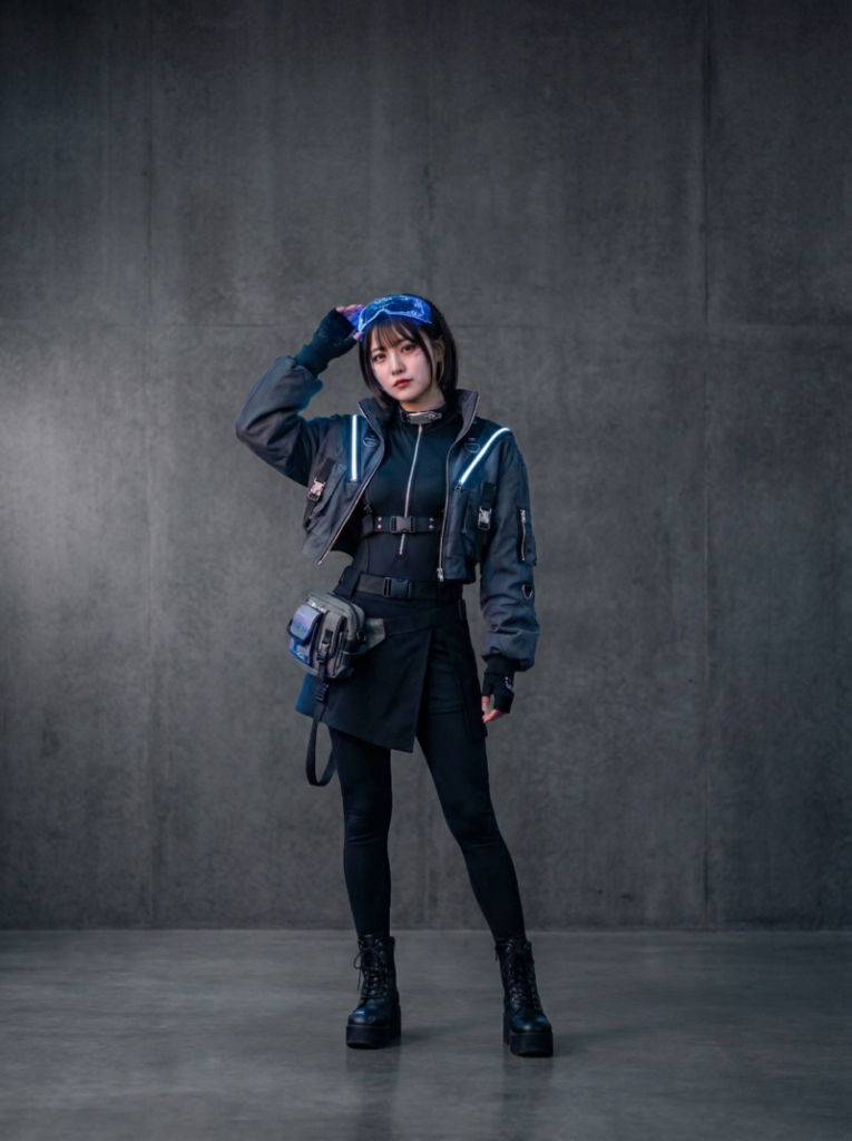 cyberpunk aesthetic clothing——futuristic streetwear