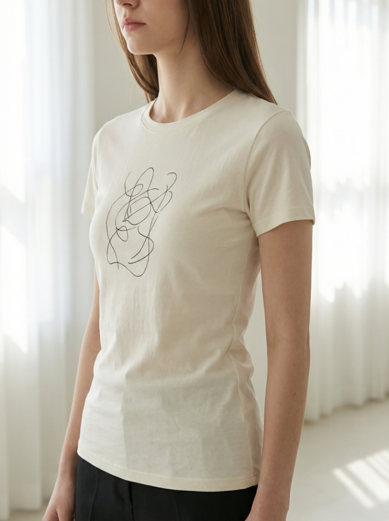 Option 4: Use AI Outfit Generator feature for feminine fitted minimal vibe.