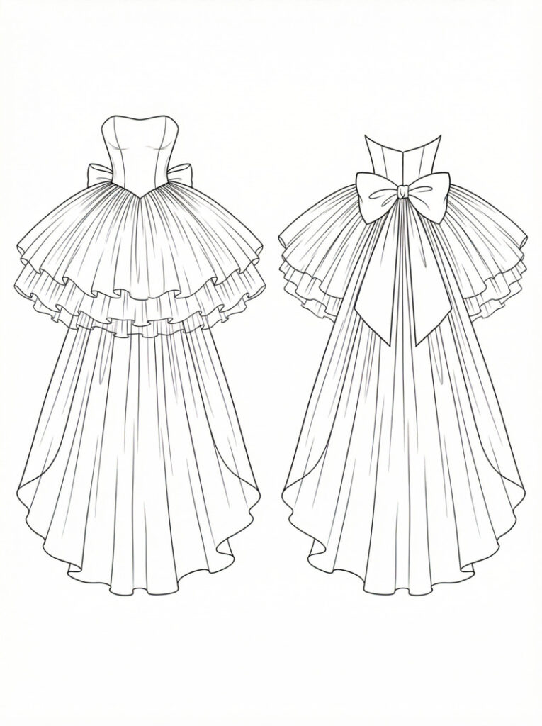 Generate the initial sketch with Fashion Diffusion's Text-to-Sketch function.