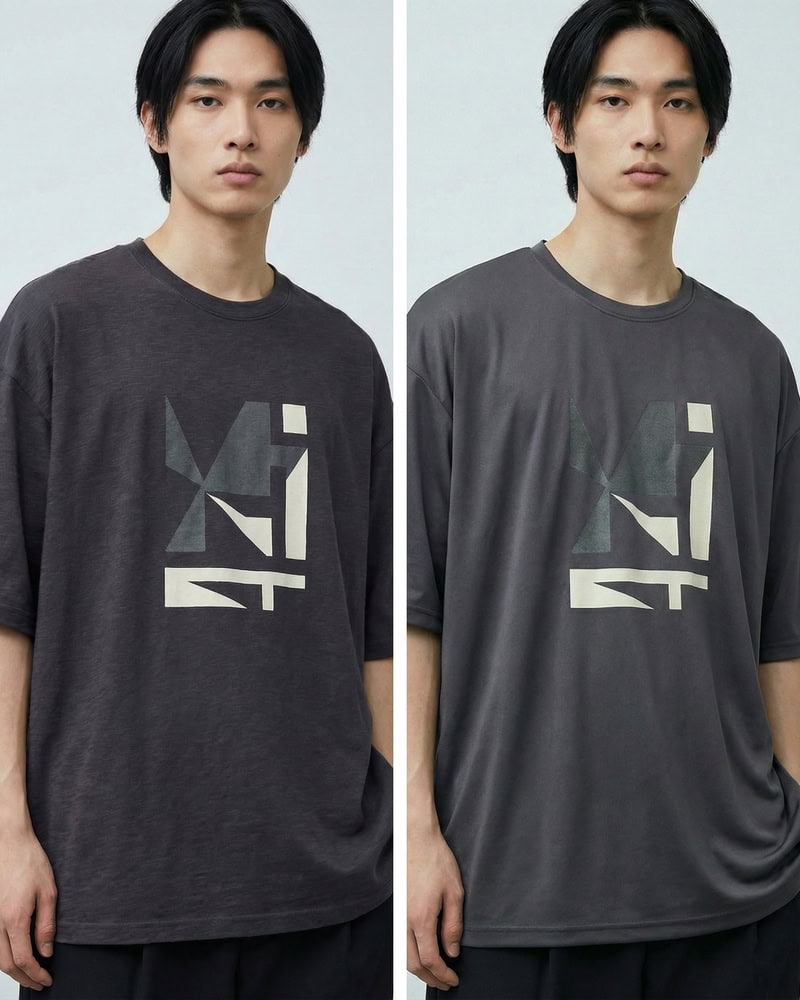 Use AI Inpainting to change the fabric of the T-shirt.