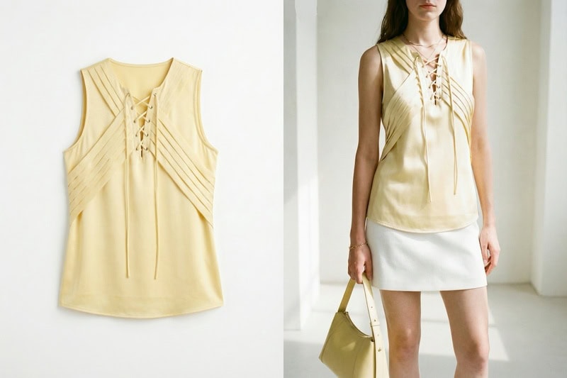 AI model fashion image generated from Fashion Diffusion's virtual try-on feature.