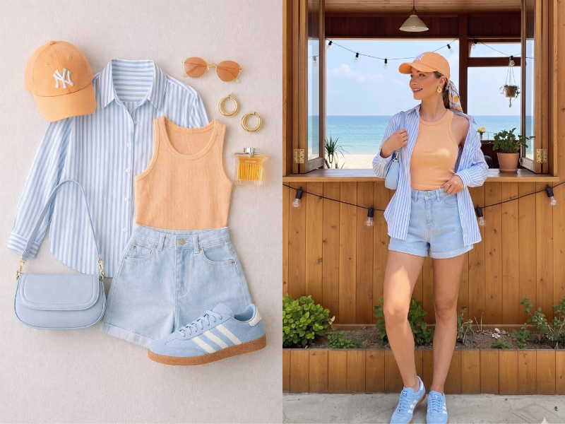 Fashion Diffusion's AI virtual try-on generating realistic model outfits from a single clothing input.