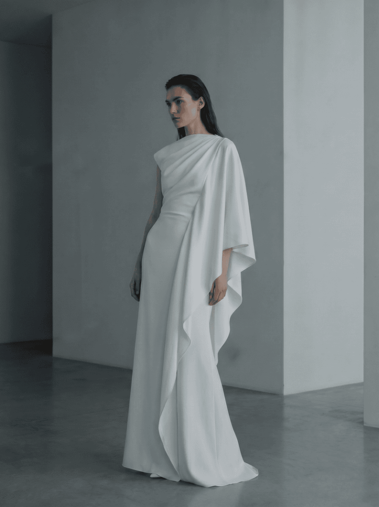 Fashion product with minimal studio background and soft shadows generated by AI.