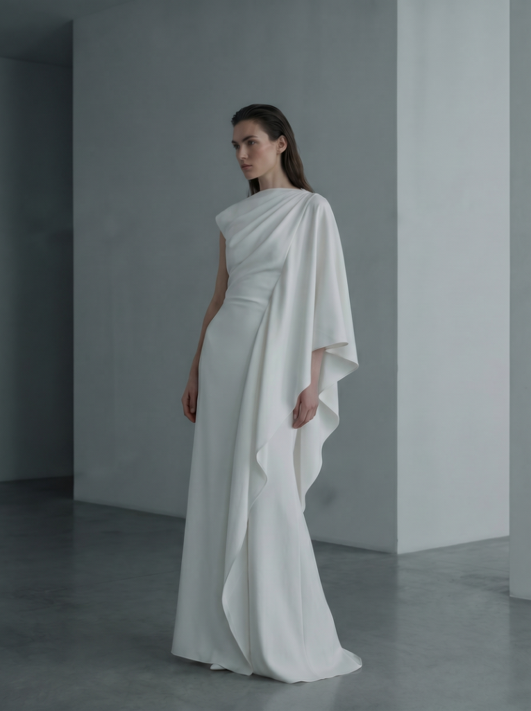 Fashion product with minimal studio background and soft shadows generated by AI.