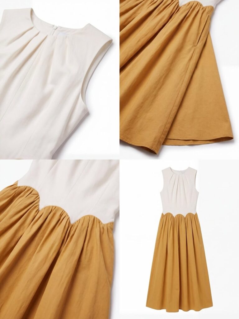 AI Lookbook flat lay and detail shots for fashion products.