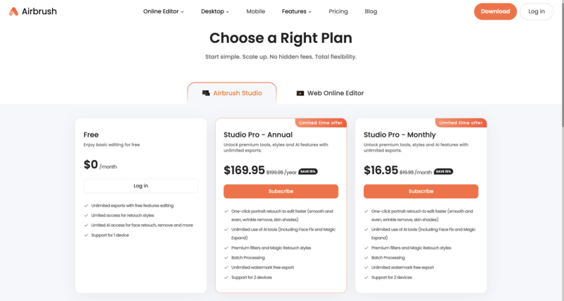 Airbrush Pricing
