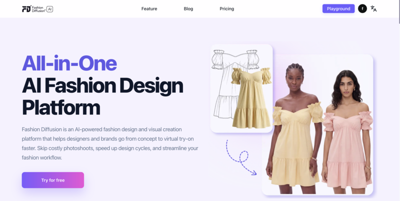 Fashion Diffusion is a versatile AI platform designed to streamline fashion photography and virtual product visualization. 