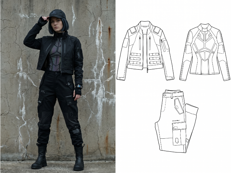 Techwear design often starts with rough ideas—sketches, reference photos, or simple text prompts. You can use image to sketch to convert existing outfit photos into clean sketch-style concepts.