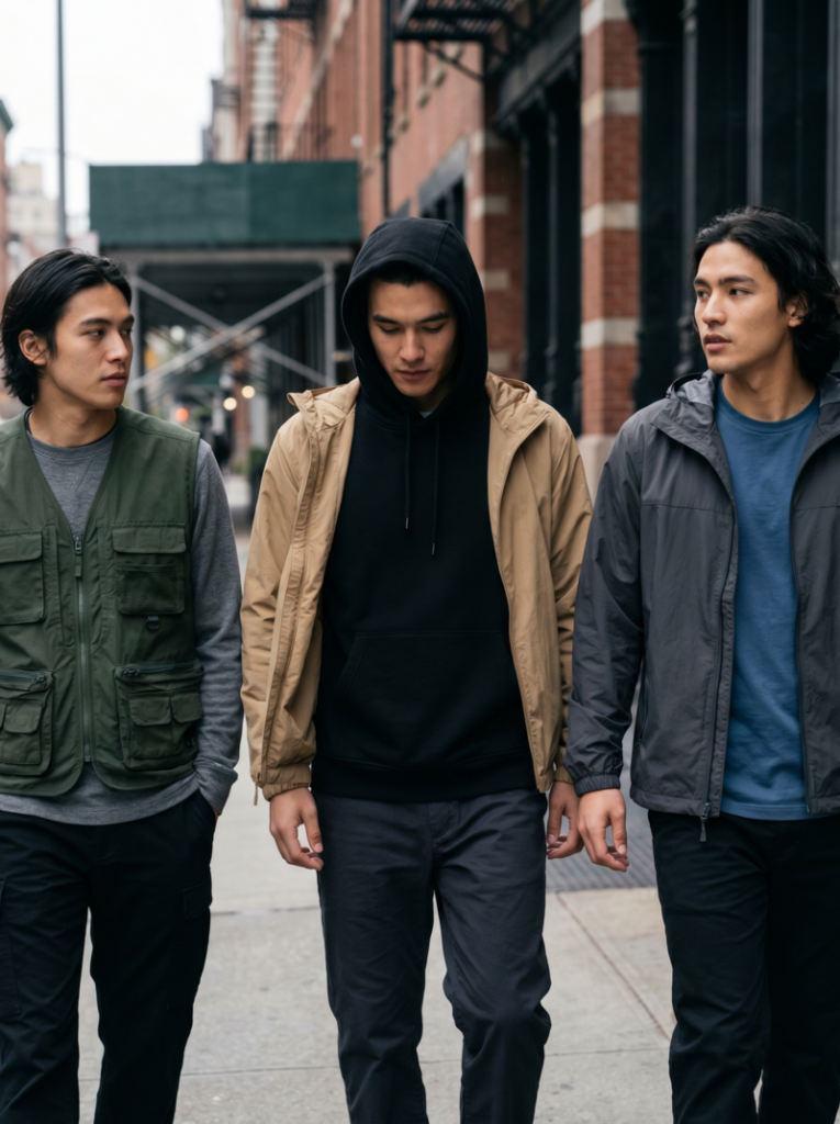 Mid-layers help build depth and complexity without overwhelming the look.