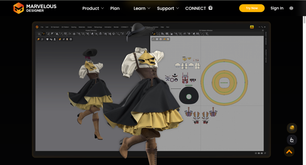 Marvelous Designer Interface