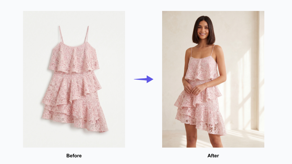 Virtual try on clothing online with Fashion Diffusion AI