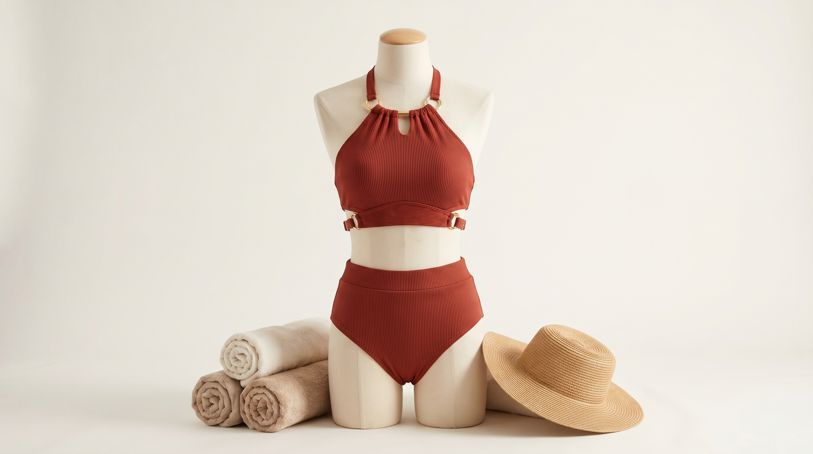 AI generating multiple bikini design variations from text prompt