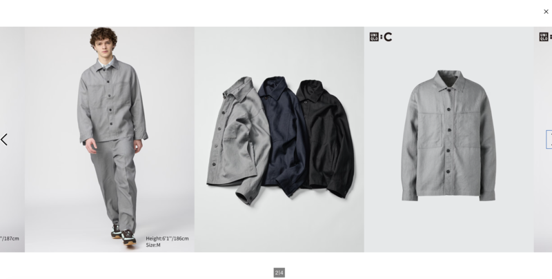 Fashion e-commerce product gallery combining on-model and flat lay images.