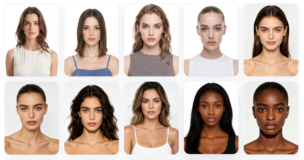 example of fashion diffusion AI fashion models, helping brands create authentic, on-brand imagery