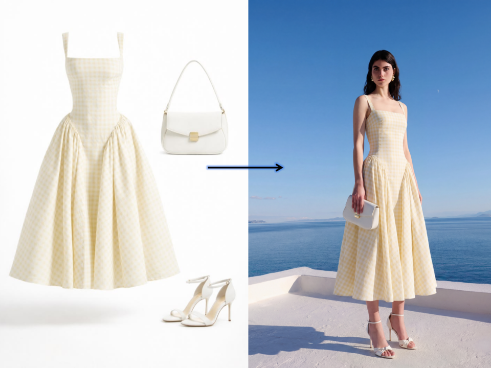 AI fashion ecommerce workflow dashboard showing multiple AI tools generating on-model product photography for Modelia alternatives comparison