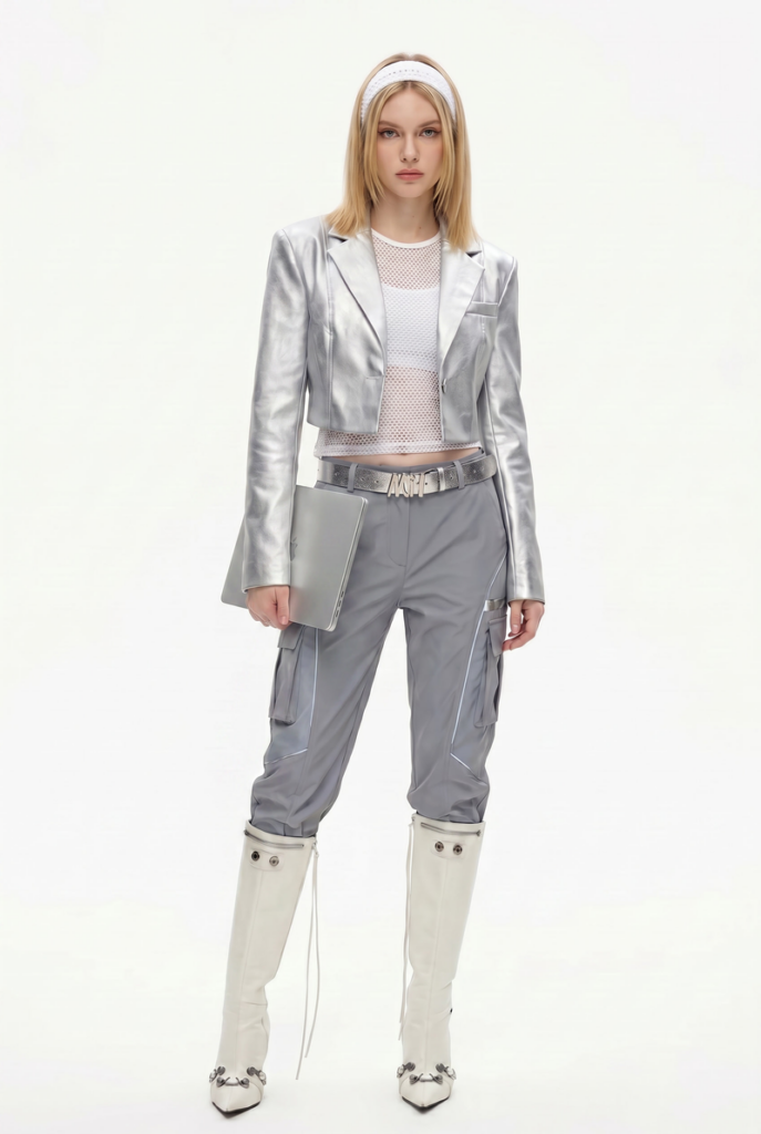 Y3K at work generated by Fashion Diffusion.