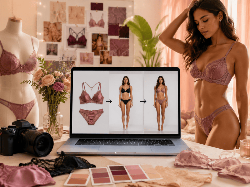 AI lingerie generator cover page