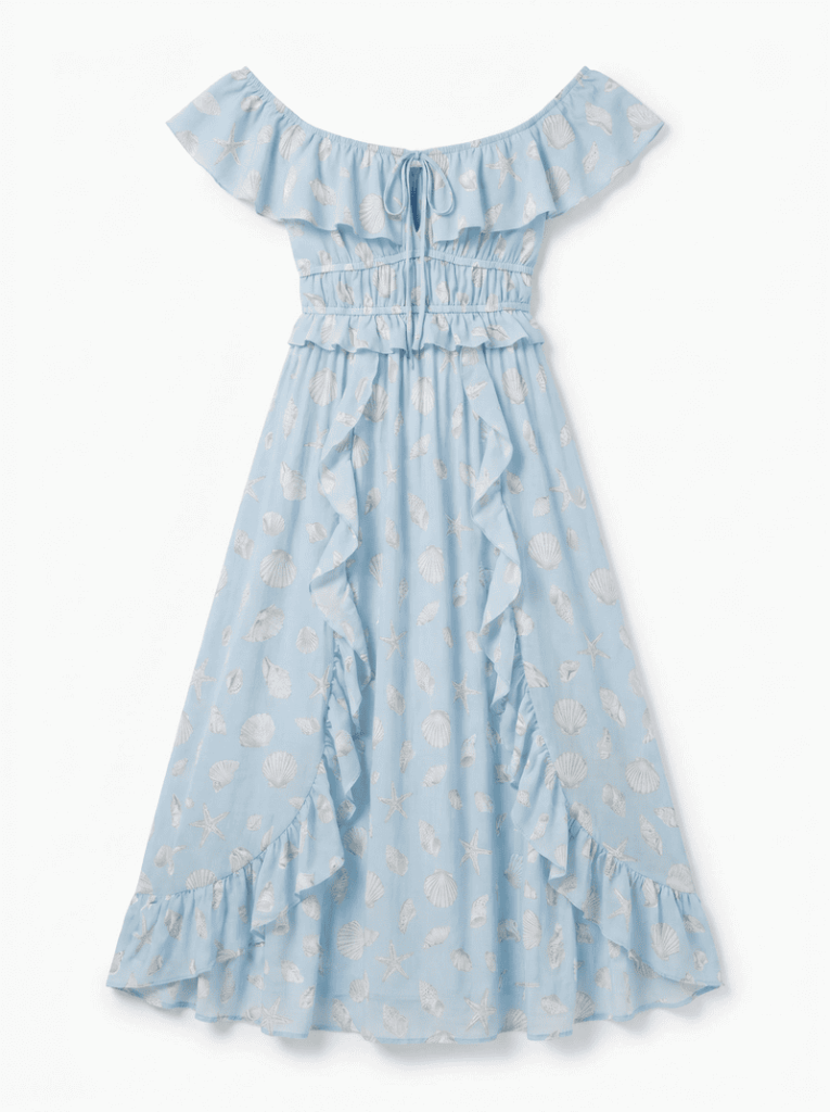 A clean flat-lay garment photo generated by Fashion Diffusion's flat-lay generator tool.