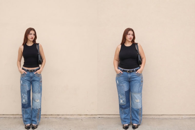 Plus size shoppers see clothes on their own body before they buy.
