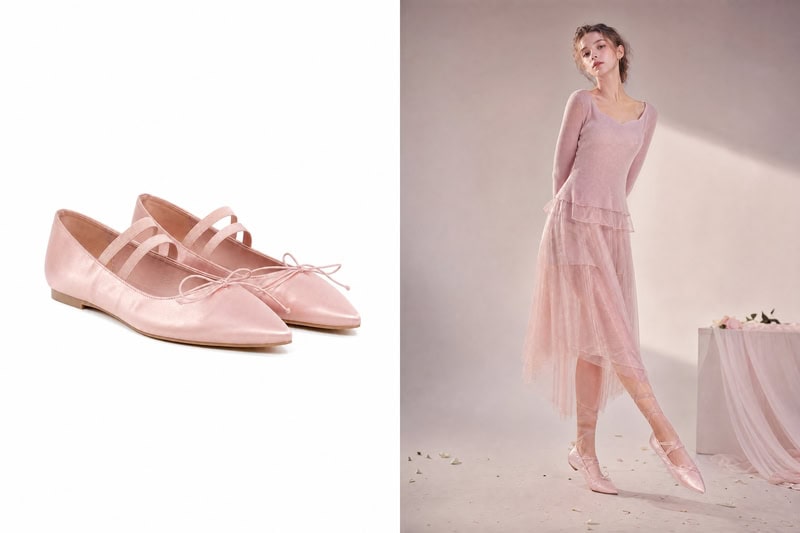 Sneakerinas / Ballet Sneakers try-on result.