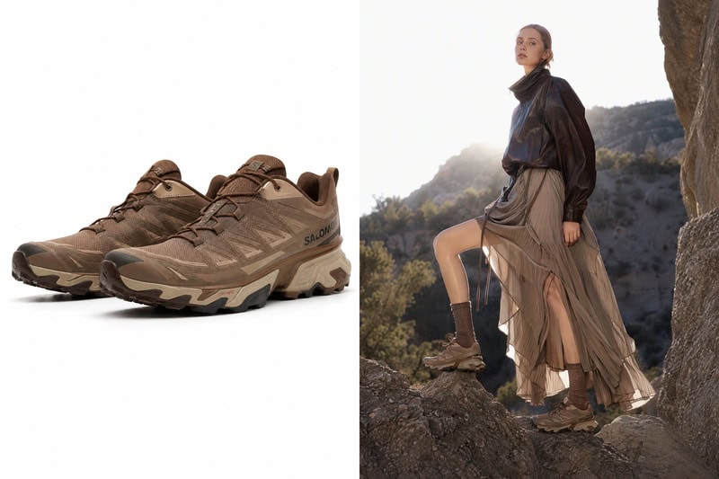 Hiking sneakers try-on result.
