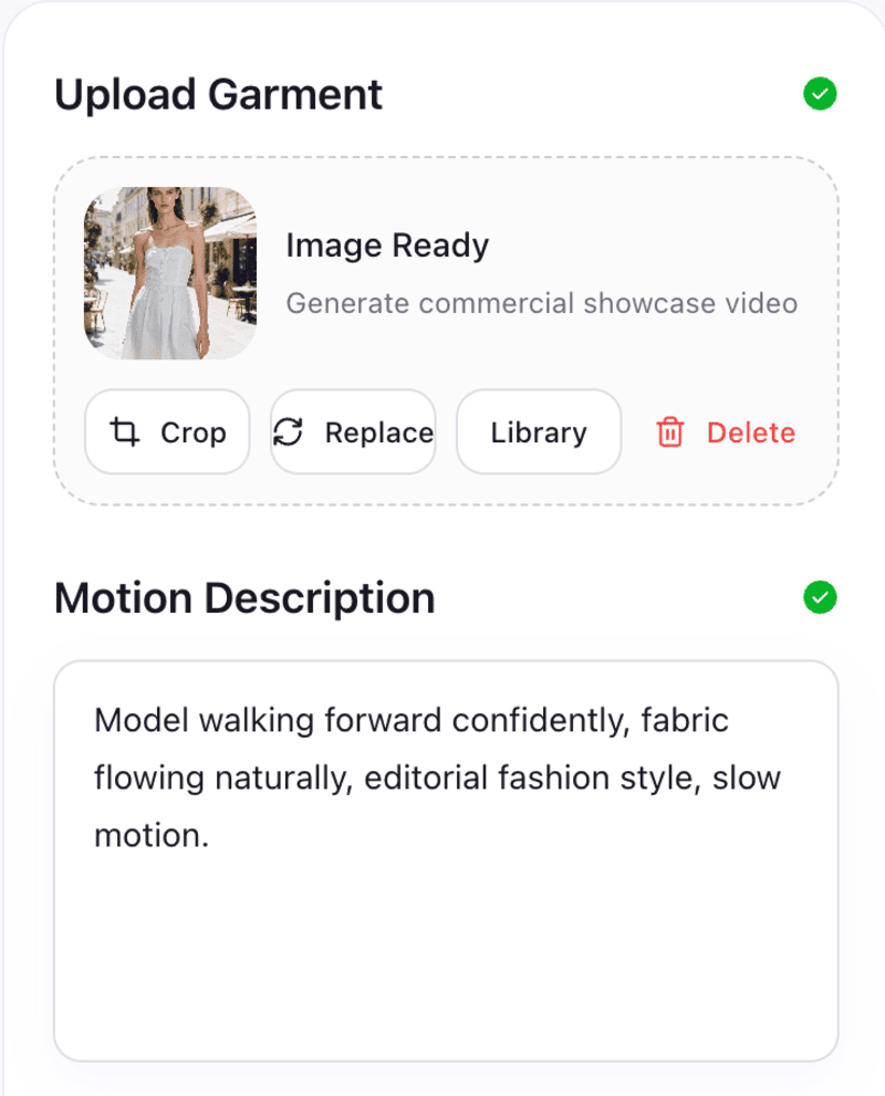 Add your motion description.
