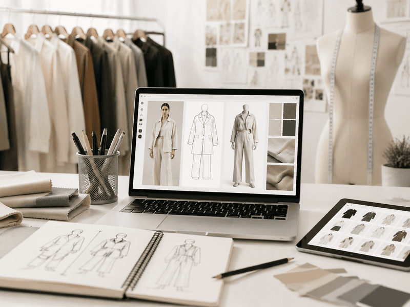 best clothing design website cover page
