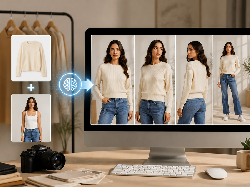 best AI tools for on-model photography