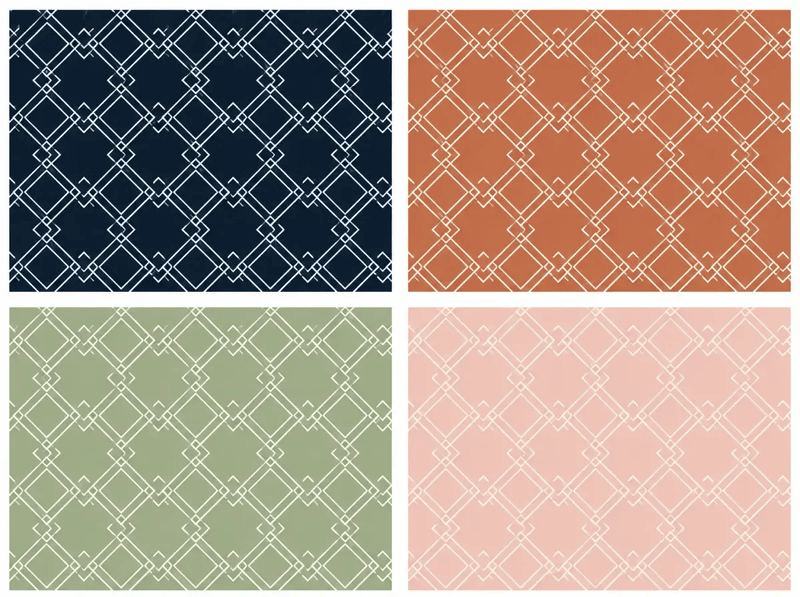 Pattern variations generated by Fashion Diffusion's seamless pattern generator.