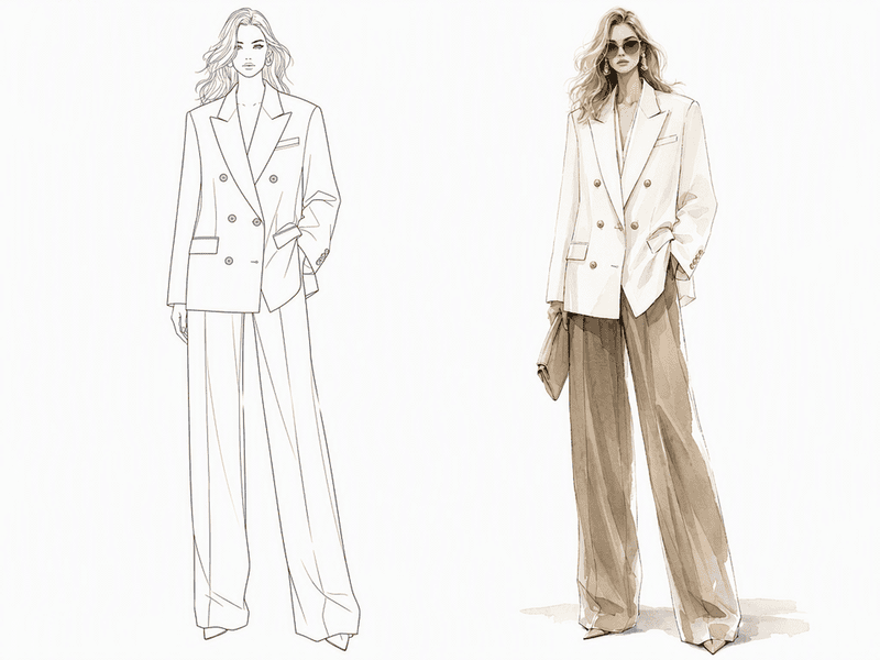 Two sketch styles.